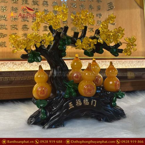 phong thuy decor cay thach anh 5 ho lo vang pt0002 4