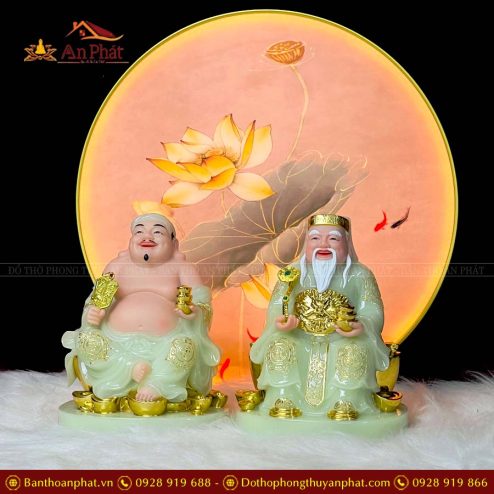 tuong than tai tho dia bo 2 ong da cao cap xanh ngoc t014 4