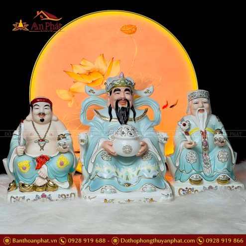 tuong than tai tho dia bo 3 ong su duc hoa xanh cao cap t037 4