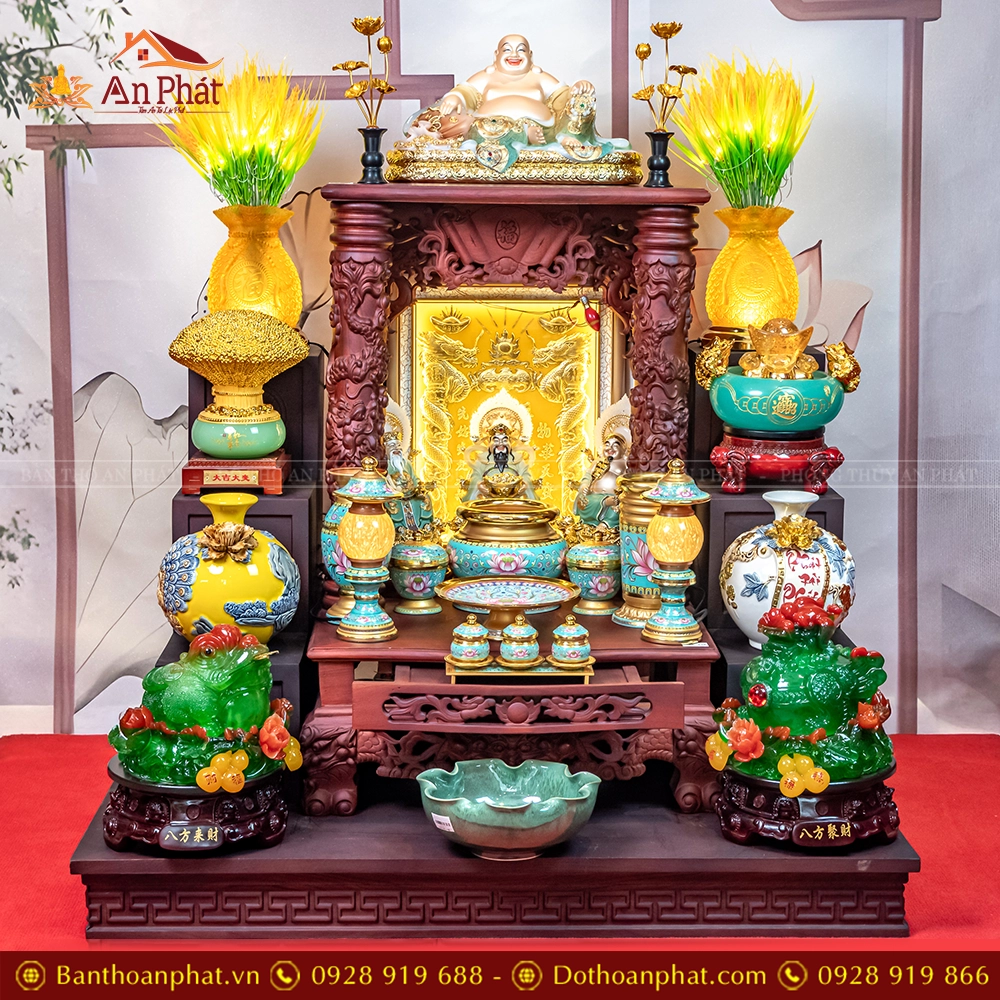Bàn Thờ Thần Tài Đủ Đồ Thờ