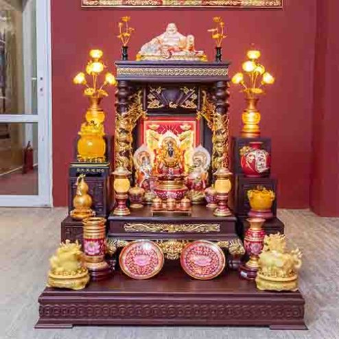 Bàn Thần Tài Thổ Địa Đồ Thờ Hợp Kim TT1826