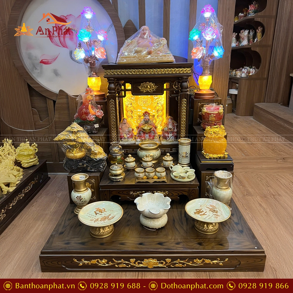 Bàn Thờ Thần Tài Thổ Địa Mái Bằng Cao Cấp TT866 11 Bàn Thờ Thần Tài Thổ Địa Mái Bằng Cao Cấp TT866