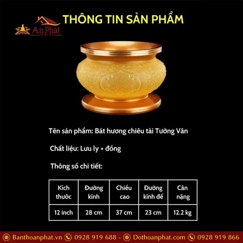 bat huong chieu tai tuong van luu ly boc dong 30cm dt32800009