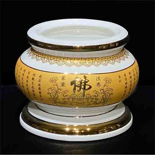 Bát Hương Sứ Tâm Kinh Vàng DT228