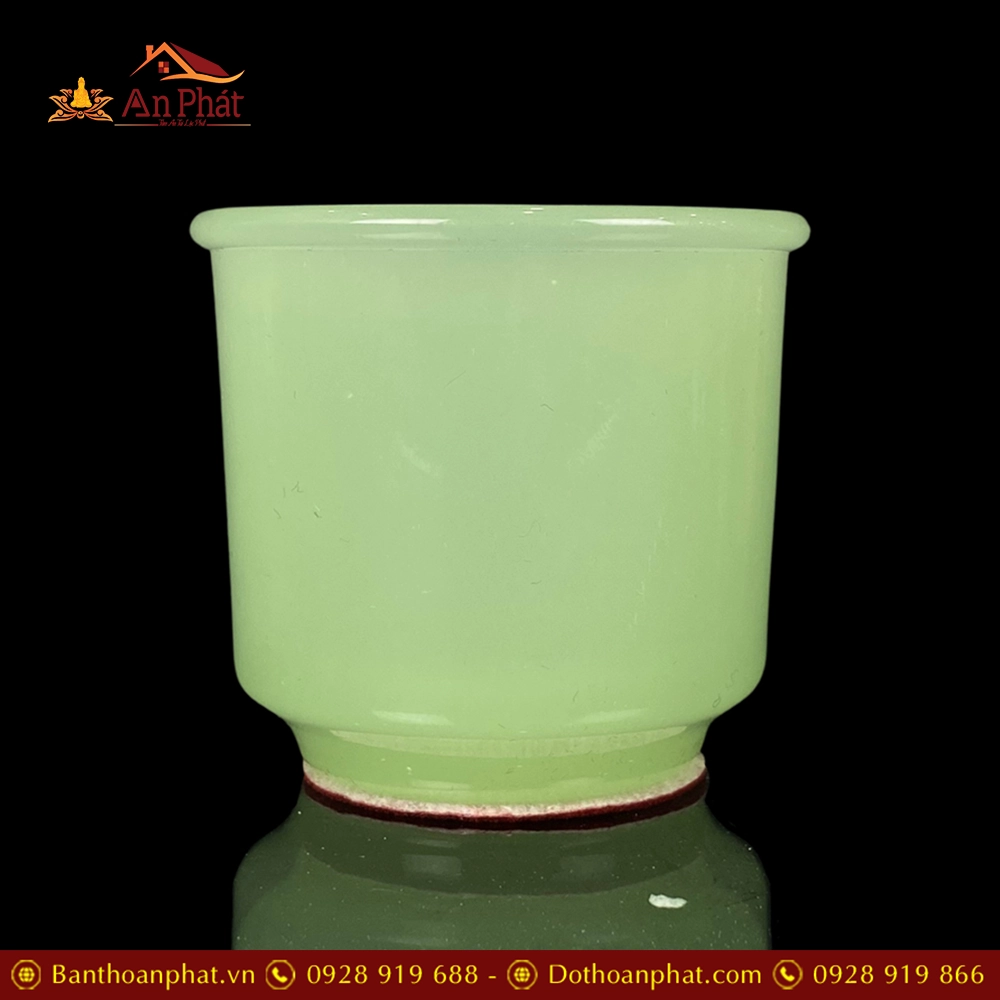 Chén Rượu Không Đế Đá Lưu Ly Xanh Ngọc DT294 3 Chén Rượu Không Đế Đá Lưu Ly Xanh Ngọc DT294