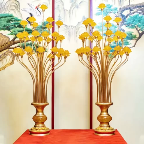 Đèn thờ điện 33 bông chùm thân sáng DTD1328 An Phát