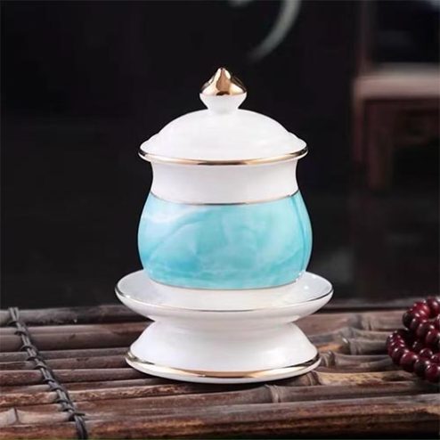 Choé Thờ Sứ Giả Đá Xanh Dương Nhập Khẩu DT538