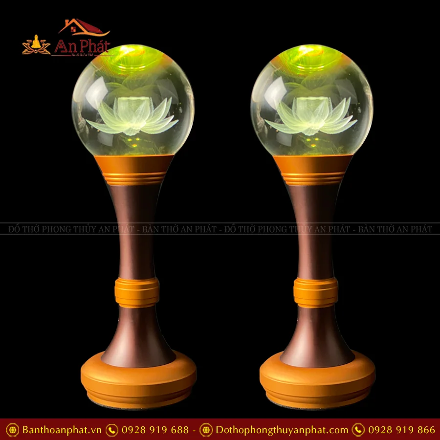 Đèn thờ liên hoa cao cấp