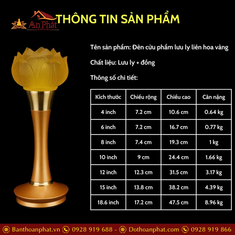 den tho luu ly cuu lien than dong vang hoa sen cup dtd135500014