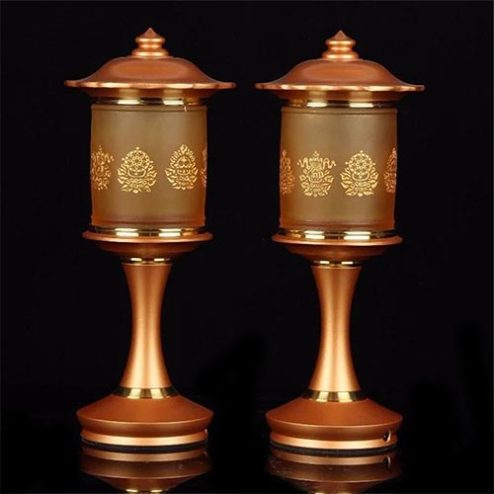 Đèn Thờ Lưu Ly Hoà Phong Chạm 8 Cát Tường DTD1354