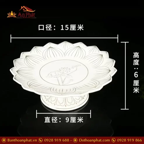 dia tho gom trang hoa sen vien vang dt62800007