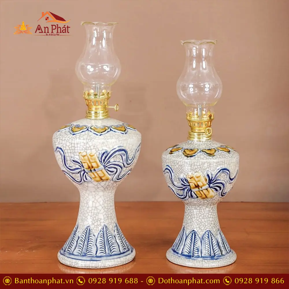 Đèn Thờ Dầu Men Rạn Đắp Nổi Mẫu Cuốn Thư DT762 3 Đèn Thờ Dầu Men Rạn Đắp Nổi Mẫu Cuốn Thư DT762