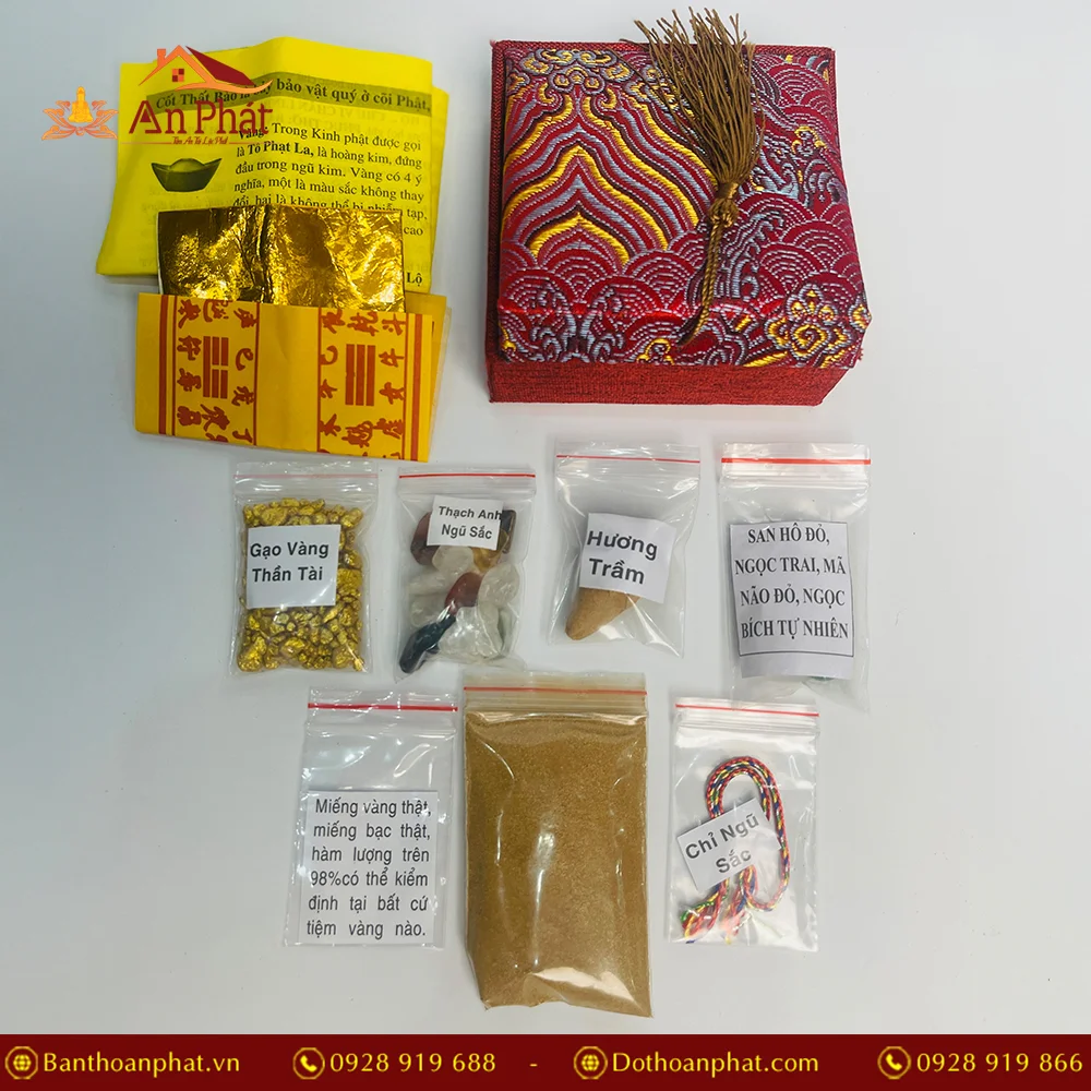 Bộ cốt thất bảo cốt bát hương cao cấp PK9549 5 Bộ cốt thất bảo cốt bát hương cao cấp PK9549 An Phát