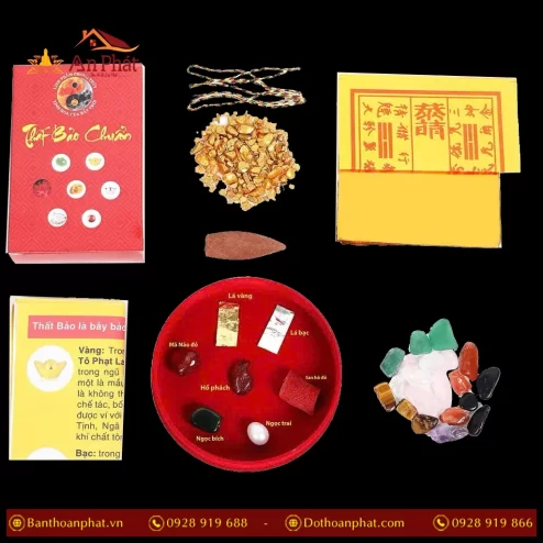 Bộ cốt thất bảo - cốt bát hương chuẩn PK9543 An Phát