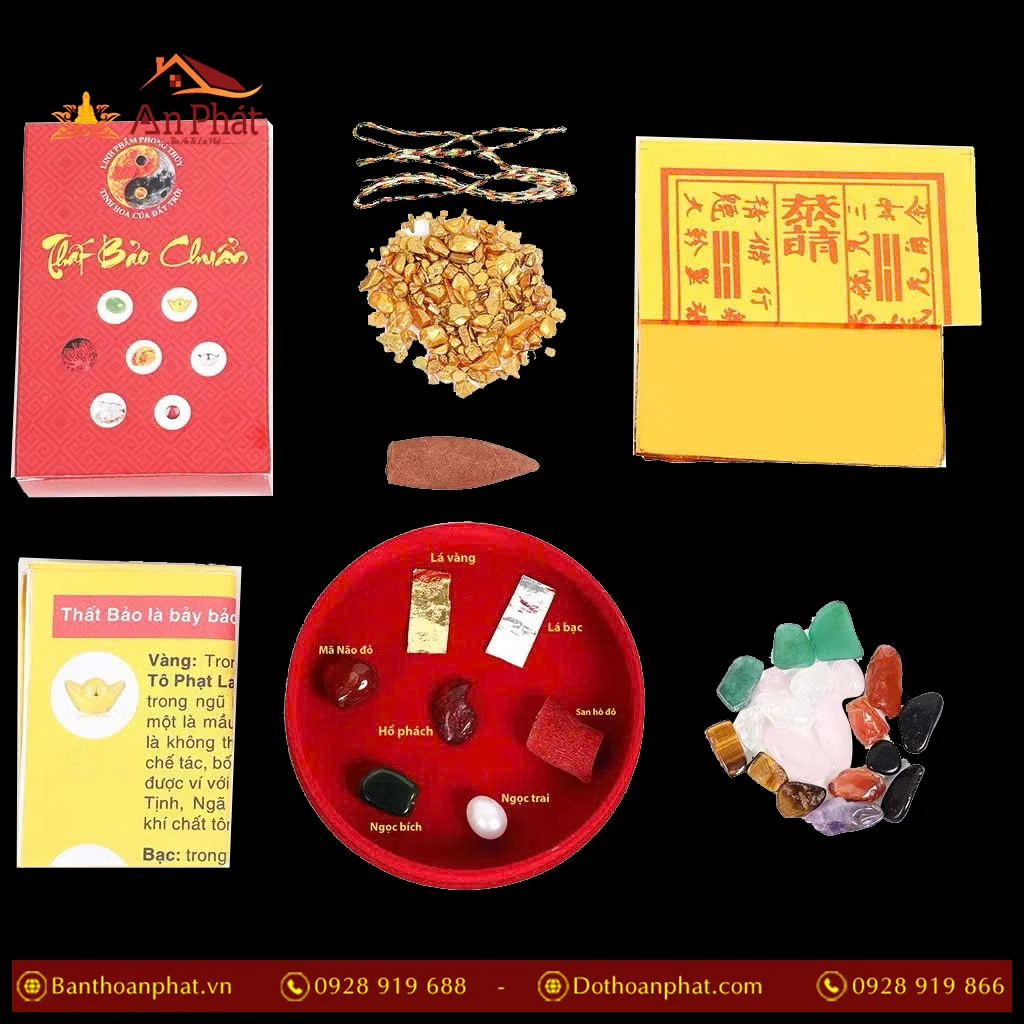 Bộ cốt thất bảo - cốt bát hương chuẩn PK9543 3 Bộ cốt thất bảo - cốt bát hương chuẩn PK9543 An Phát