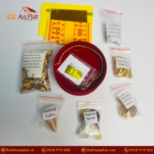 Bộ cốt thất bảo cốt bát hương chuẩn PK9548 An Phát