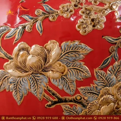 choe phong thuy mau do cao cap cong dao ve vang dap noi dt97900007