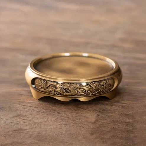 Đế Kê Lư Trầm Bằng Đồng Rồng Phượng PK9524 An Phát