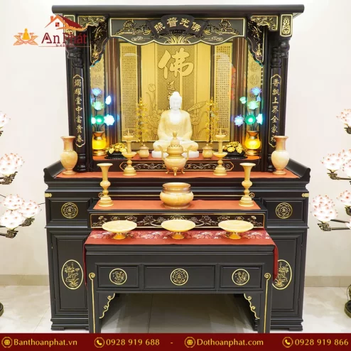 Khám thờ Phật và gia tiên nhập khẩu cao cấp