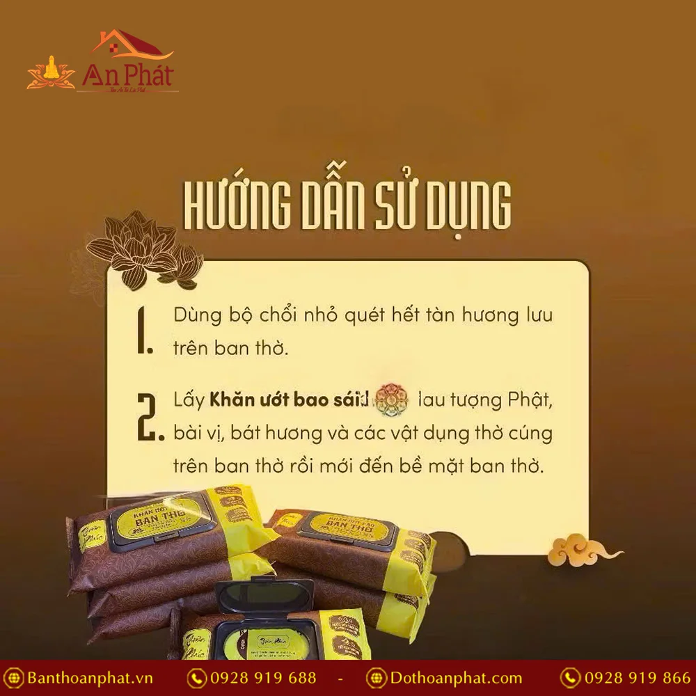 Khăn lau bao sái ban thờ Thiên Phúc PK9541 12 khan lau bao sai ban tho thien phuc pk9541 5