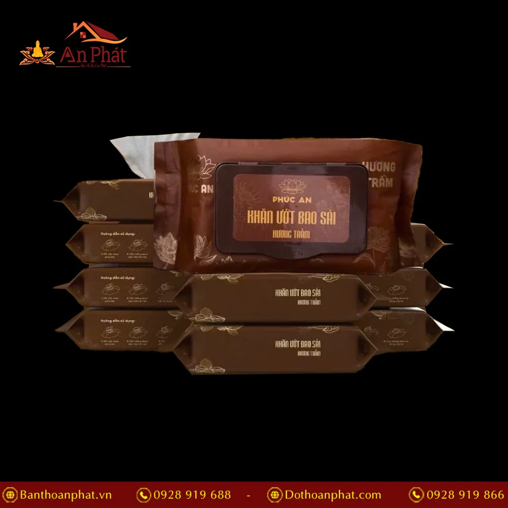 Khăn ướt bao sái ban thờ Phúc An PK9542 9 Khăn ướt bao sái ban thờ Phúc An PK9542 An Phát