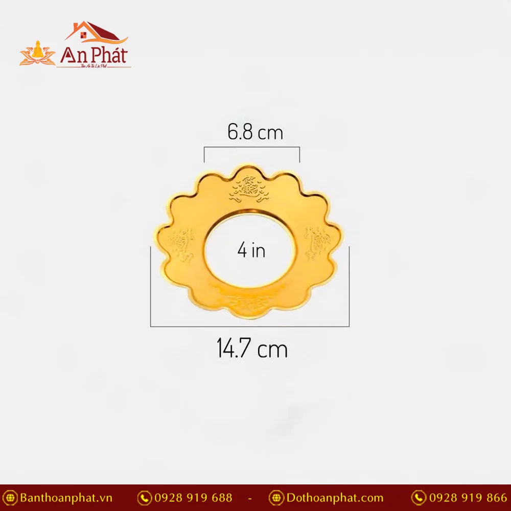 Khay hứng tàn nhang hợp kim nhiều cỡ PK9545 24 Khay hứng có nhiều kích cỡ phù hợp với lư hương, bát hương