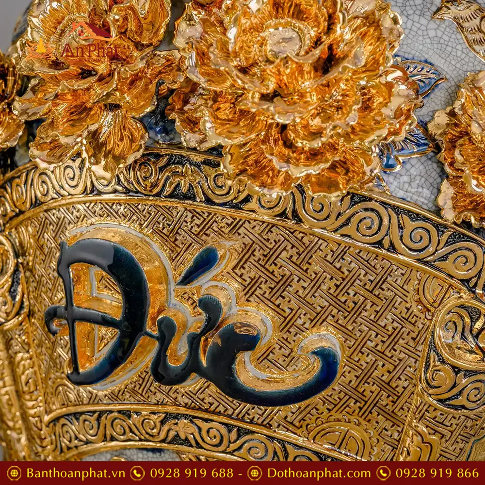 Lọ Lộc Bình Phúc Đức Cao Cấp Vẽ Vàng Đắp Nổi Kênh DT939 27 lo loc binh phuc duc cao cap ve vang dap noi kenh dt93900006