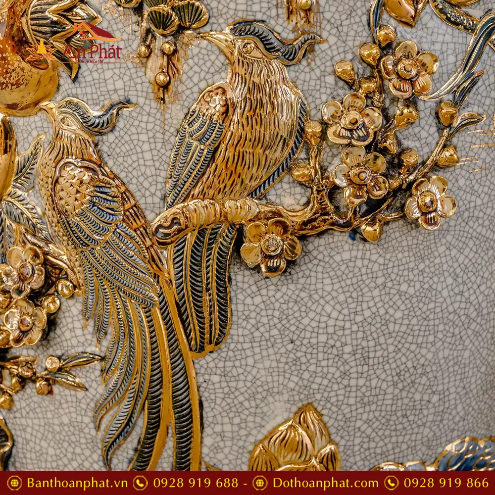 Lọ Lộc Bình Phúc Đức Cao Cấp Vẽ Vàng Đắp Nổi Kênh DT939 31 lo loc binh phuc duc cao cap ve vang dap noi kenh dt93900009