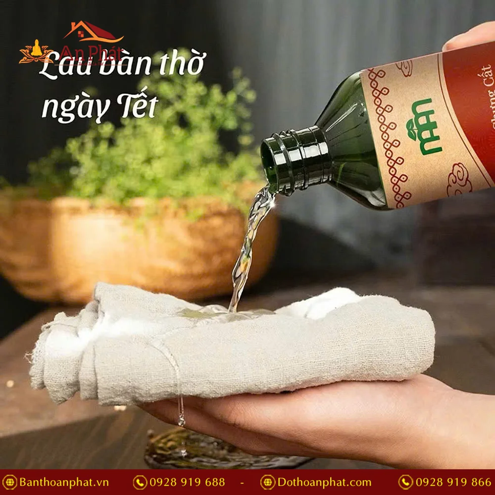 Nước lau bàn thờ Mùi Già Hút Tài Lộc PK9532 8 Nước bao sái ban thờ