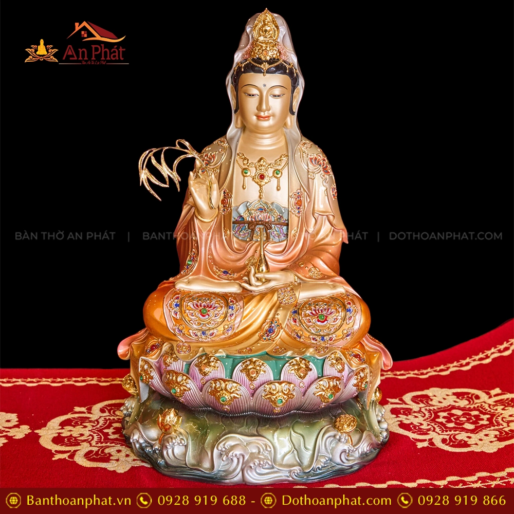 Tượng Quan Thế Âm Bồ Tát ngồi đẹp