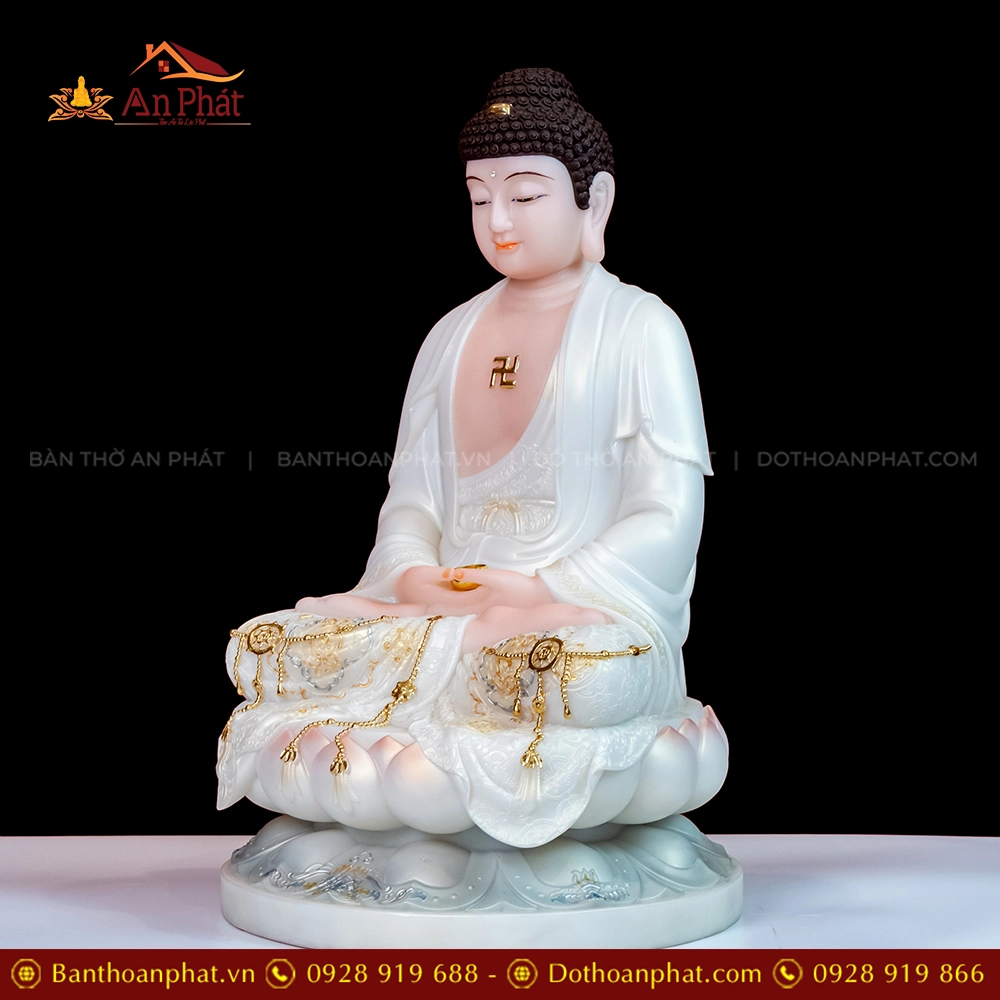 Tuong Tay Phuong Tam Thanh Toa Dai Sen Da Thach Anh Trang Vien Vang T2317 4