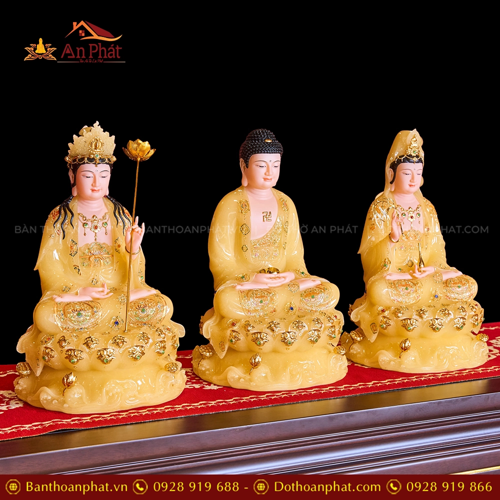 Tượng Tây Phương Tam Thánh ngồi đẹp