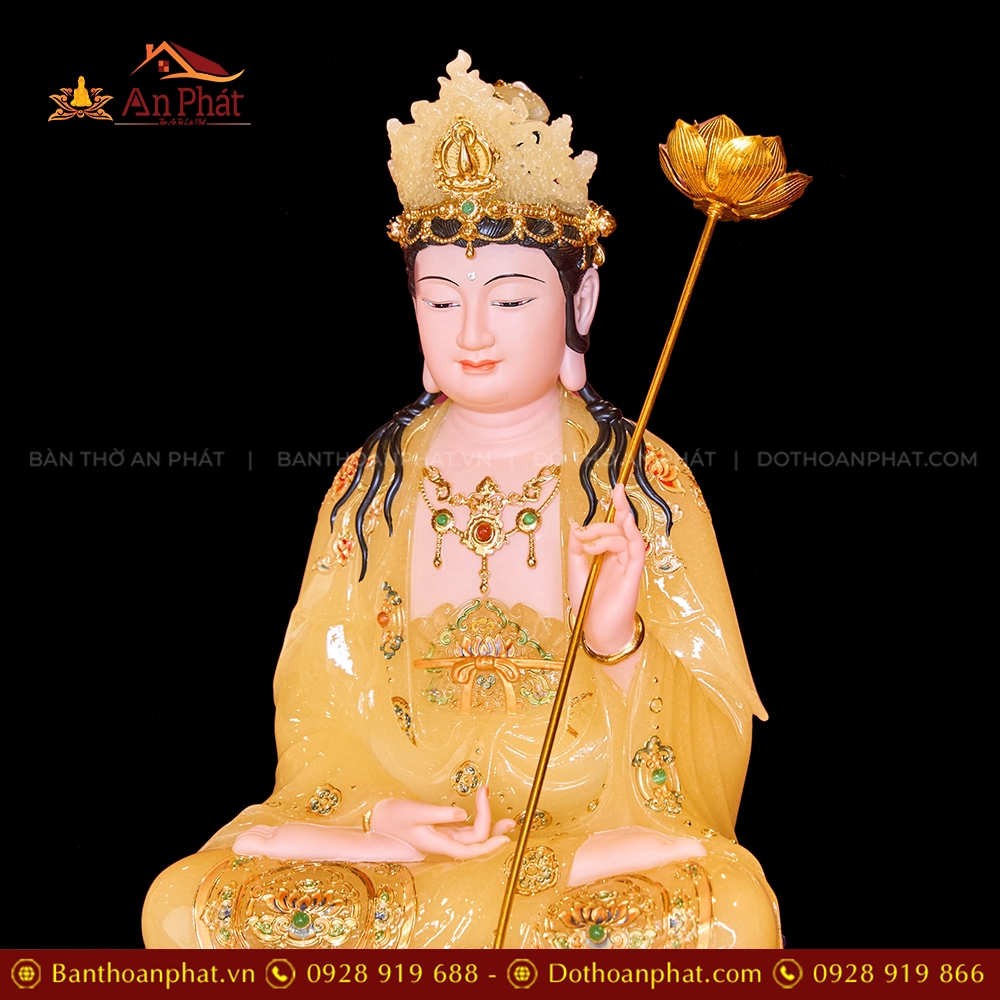 Tuong Tay Phuong Tam Thanh Toa Dai Sen Da Vang Thach Anh T2312 6