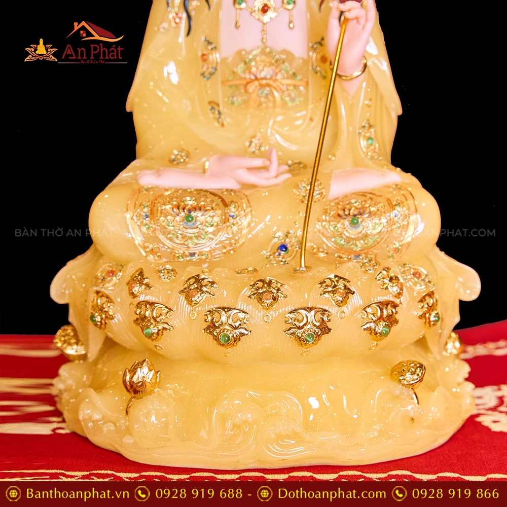 Tuong Tay Phuong Tam Thanh Toa Dai Sen Da Vang Thach Anh T2312 8