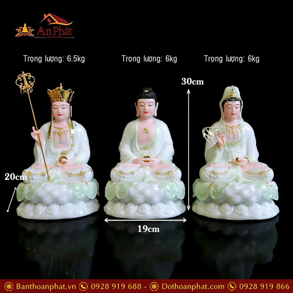 bo tuong phat ta ba tam thanh bot da xanh cao cap t234100001