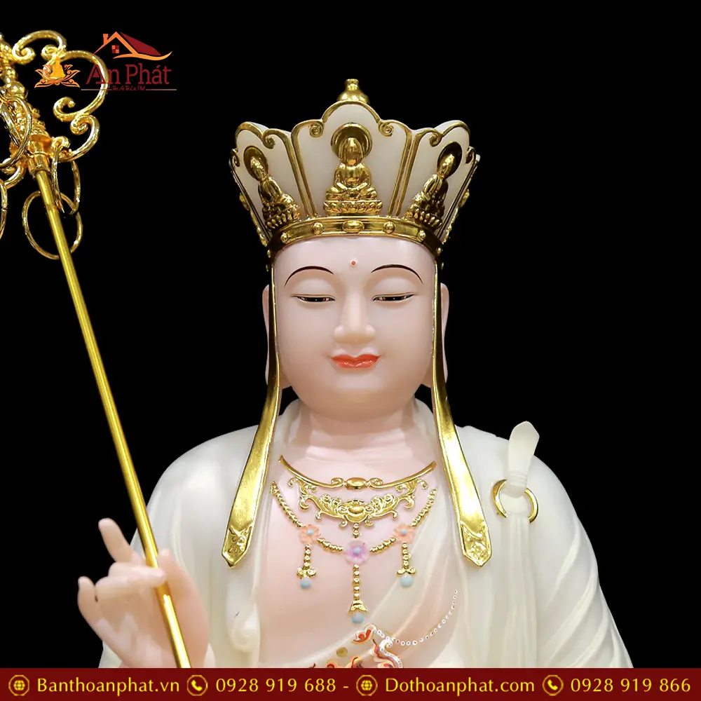 Bộ Tượng Phật Ta Bà Tam Thánh Ngồi Đài Sen Bột Đá Mẫu Phú Quý T2361 31 bo tuong phat ta ba tam thanh ngoi dai sen bot da mau phu quy t236100001