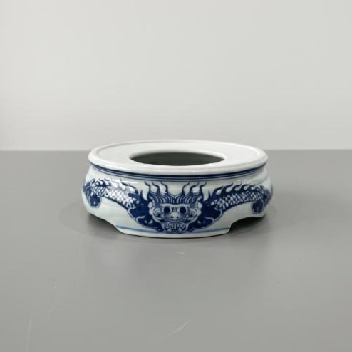 Đế Kê Bát Hương Men Lam Rồng Bát Tràng DT994