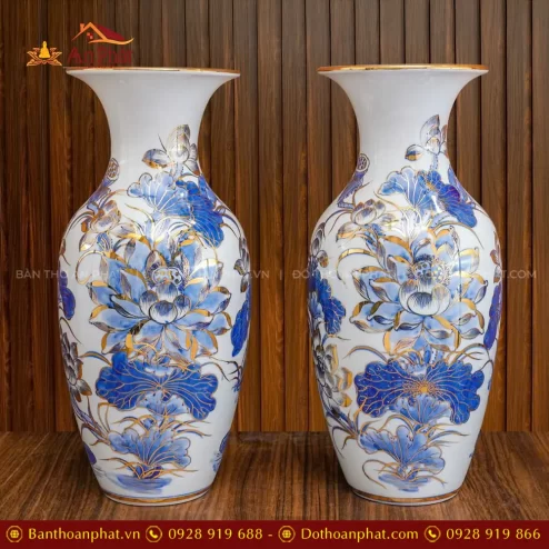 lo hoa dang loc binh men lam ve vang hoa sen cao cap dt107100003