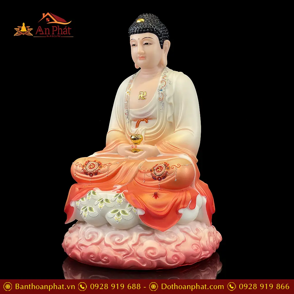 Tượng Ta Bà Tam Thánh Đế Mây Bột Đá Sơn Đỏ Cao Cấp T2366 29 tuong ta ba tam thanh de may bot da son do cao cap t236600009