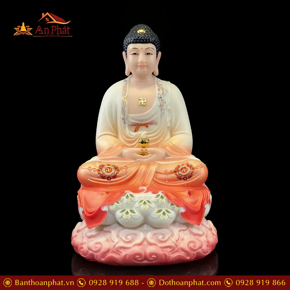 Tượng Ta Bà Tam Thánh Đế Mây Bột Đá Sơn Đỏ Cao Cấp T2366 28 tuong ta ba tam thanh de may bot da son do cao cap t236600012