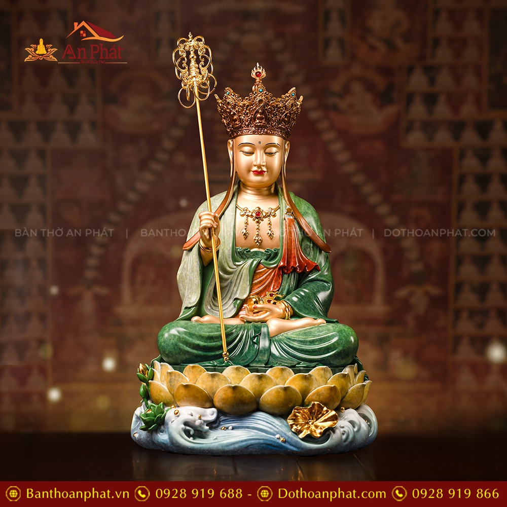 Tượng Địa Tạng Vương Bồ Tát để bàn thờ