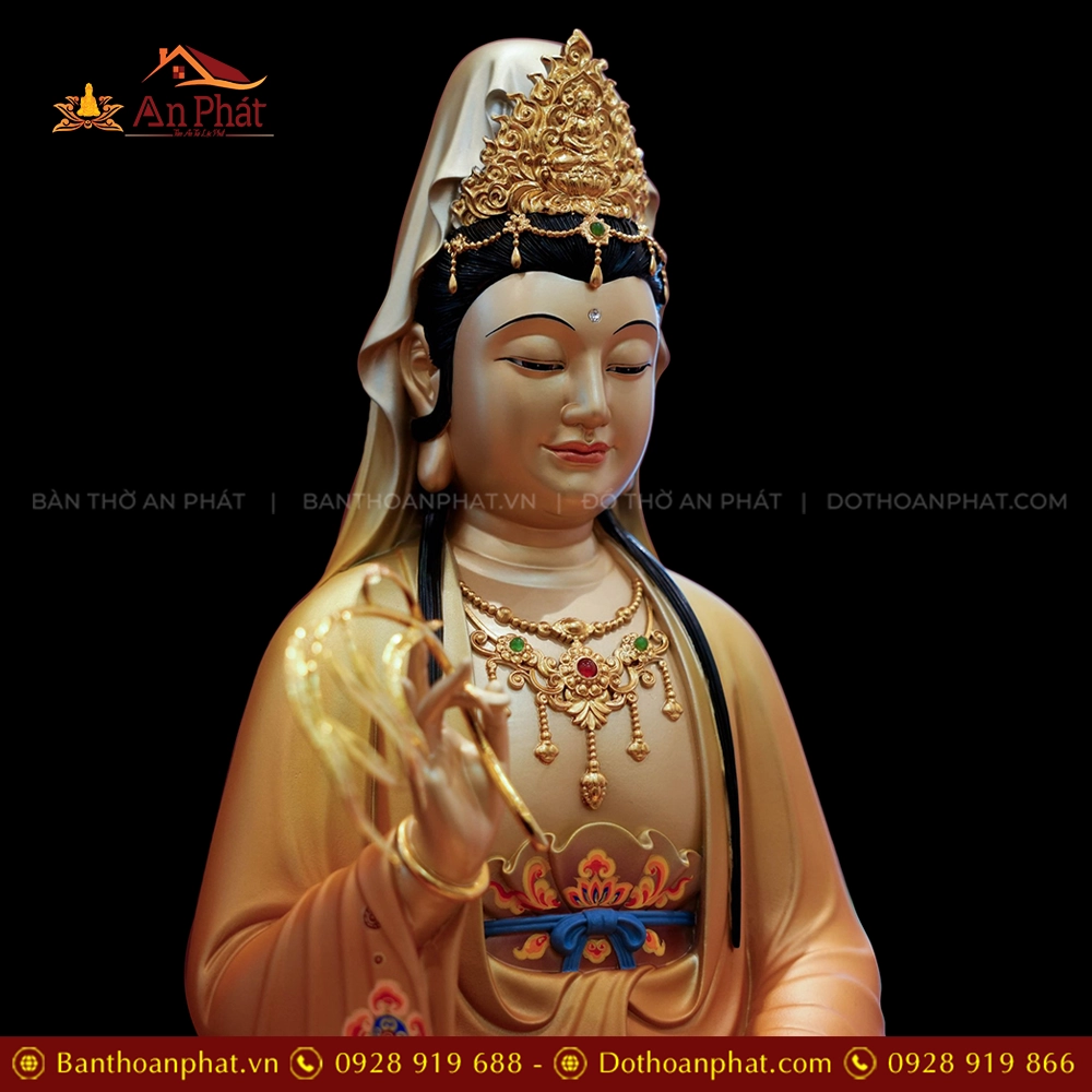 Ton Tuong Ta Ba Tam Thanh Ngoc Thach Phu Dong Toa Dai Sen vang anh nau T2399 6