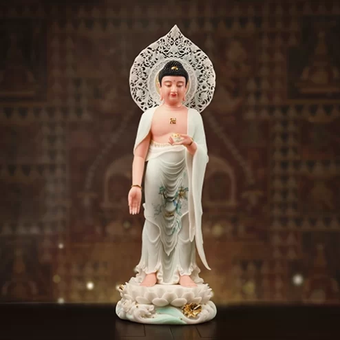 Tượng Bổn sư Thích Ca Mâu Ni Thạch Anh Tịnh Vân T2417