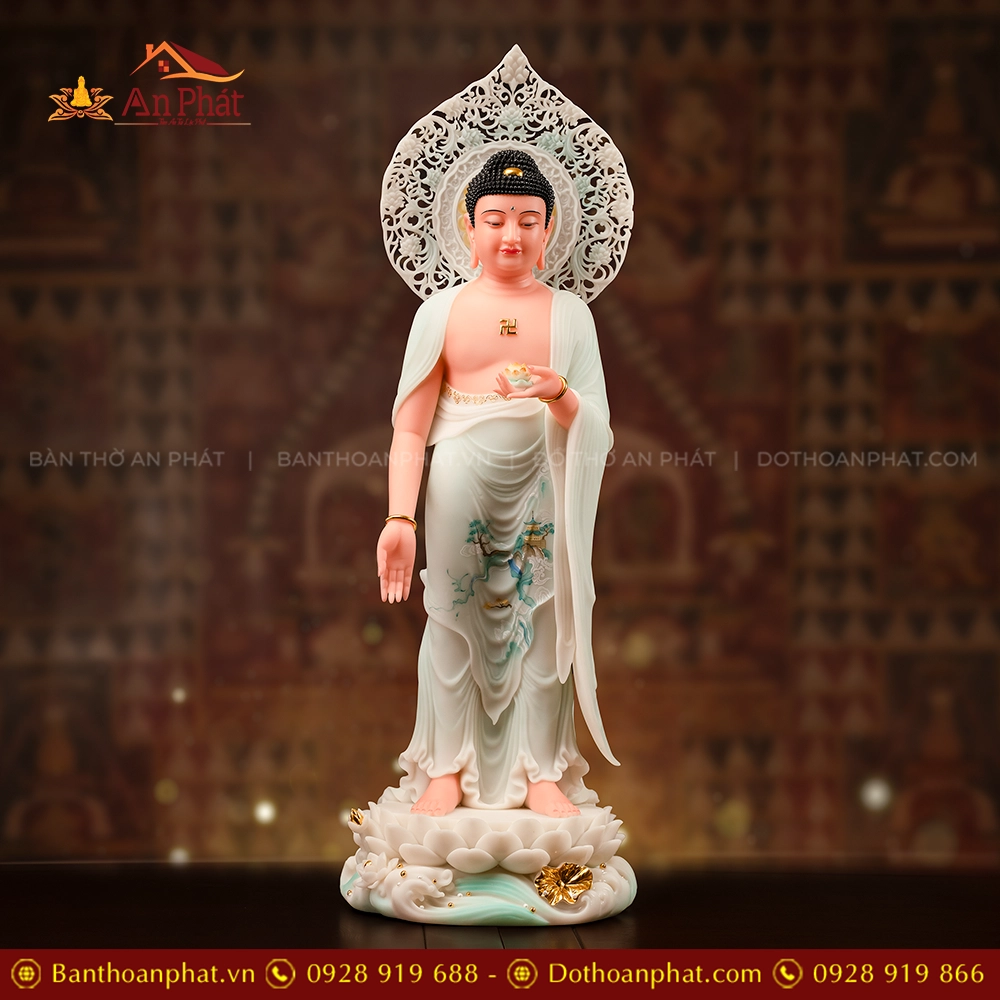 Tượng Bổn sư Thích Ca Mâu Ni Thạch Anh Tịnh Vân T2417