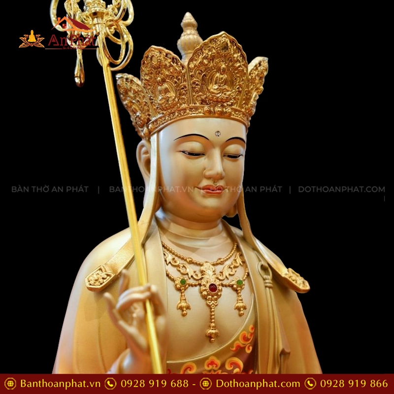 Tuong Dia Tang Vuong Ngoc Thach Phu Dong Toa Dai Sen vang anh nau T2395 4