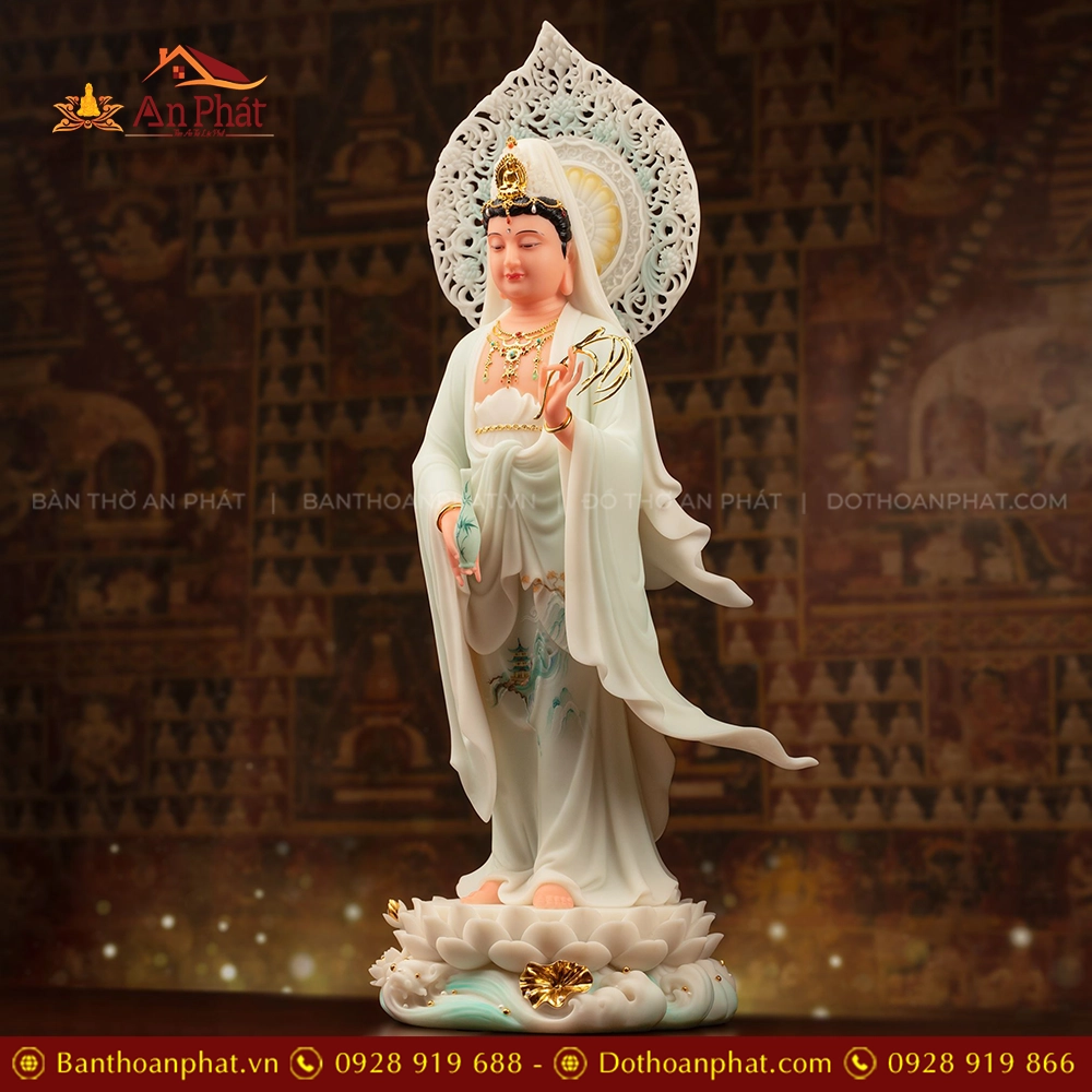 Tượng Phật Bà Quan Âm đứng đẹp