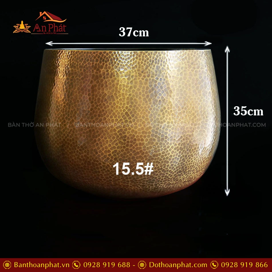 Bộ Chuông Đồng Đen - Mõ Rồng Bằng Gỗ Bưởi nhiều cỡ AK11217 21 Chuông chùa tụng kinh