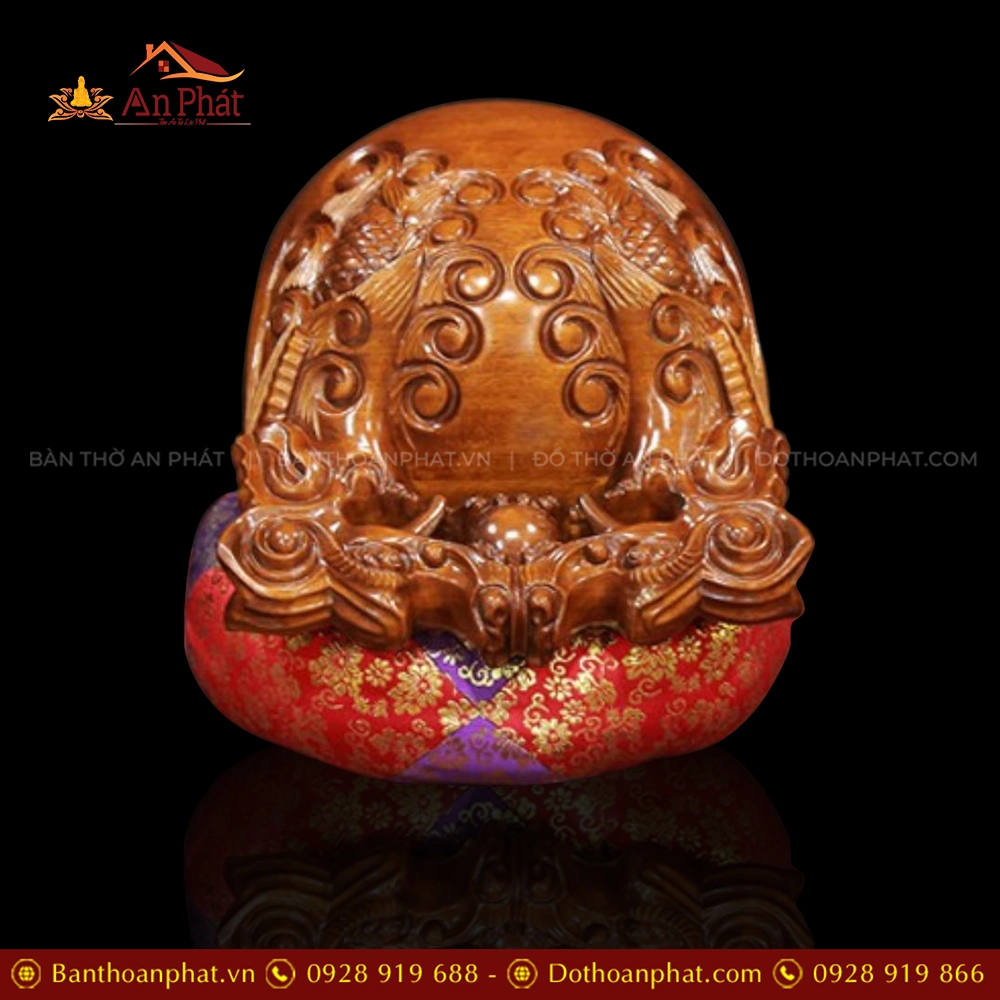 Bộ Chuông Đồng Đen- Mõ Rồng Gỗ cao cấp AK11220 12 Mõ rồng gỗ cao cấp