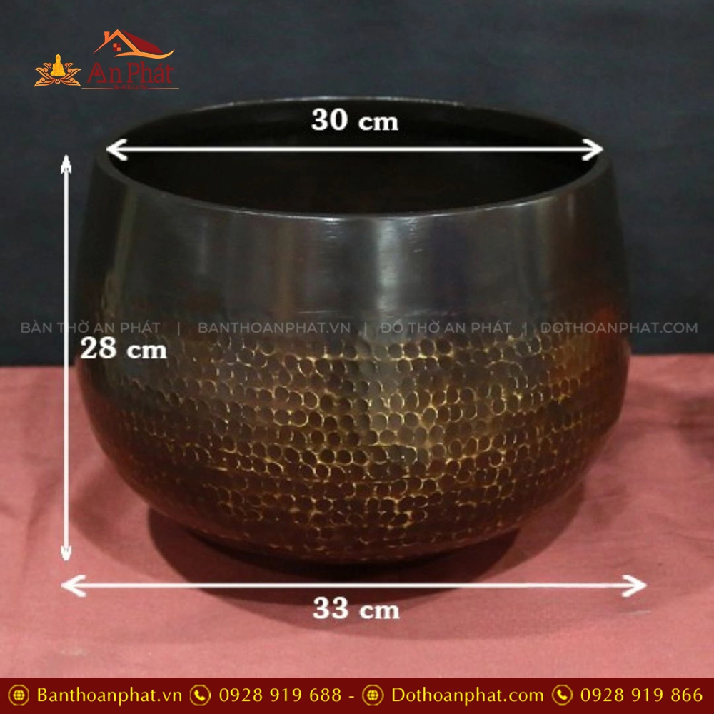 Bộ Chuông Đồng Đen- Mõ Rồng Gỗ cao cấp AK11220 15 Chuông đồng Đài Loan nhập khẩu