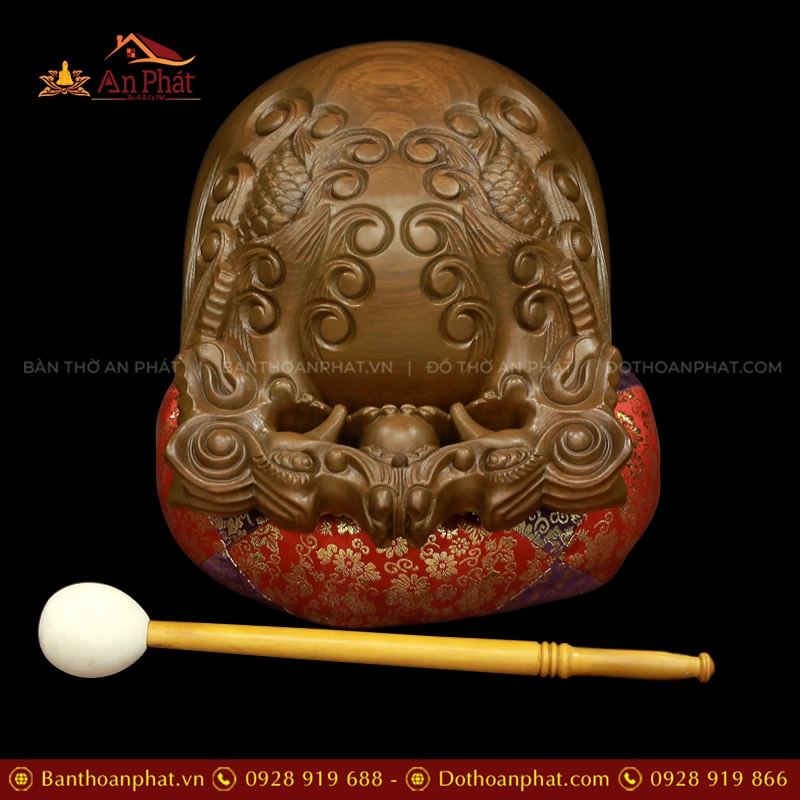 Bộ Chuông Mõ Đài Loan cao cấp AK11221 16 Mõ rồng gỗ cao cấp